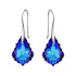 Sudraba auskari "Baroka IV (Heliotrope)" ar Swarovski™ kristāliem